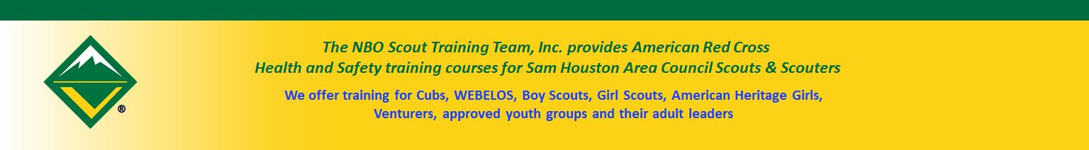 The NBO Scout Training Team Footer